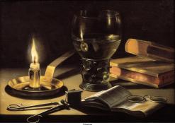 Claesz - Still Life with a Burning Candle - 1627