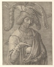 van Leyden - Young Man with Skull - 1519