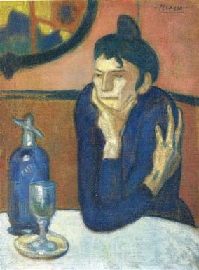 Picasso - The Absinthe Drinker - 1901 (2)